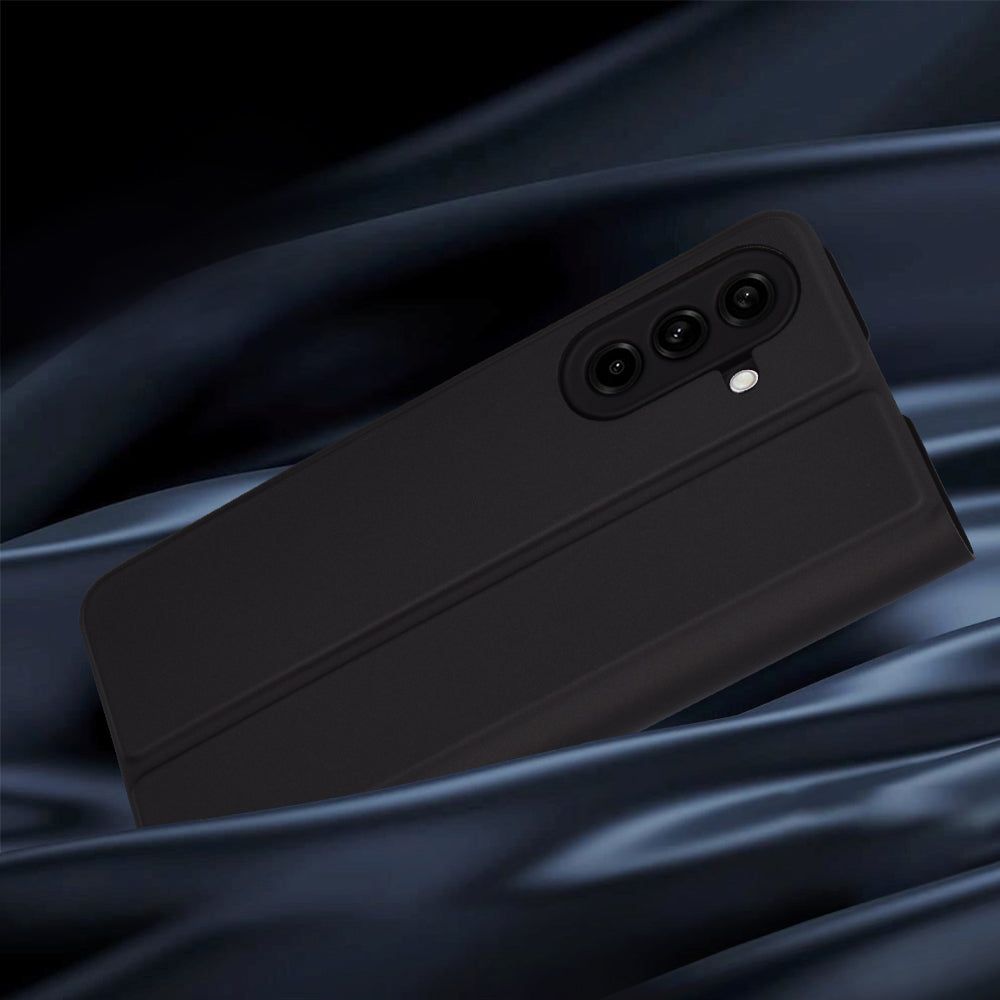 Case for Samsung Galaxy A56 A566, Techsuit, Magskin Book, Black