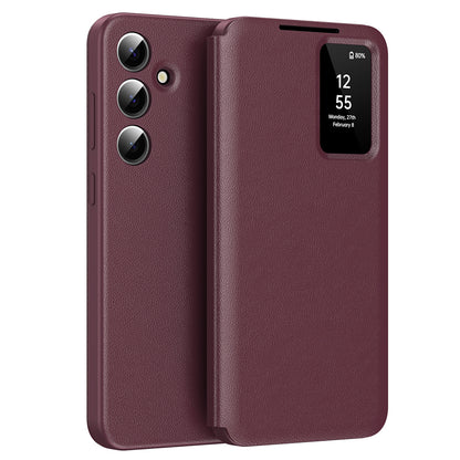 Θήκη για Samsung Galaxy A56 A566, Techsuit, SmartView, Κόκκινο