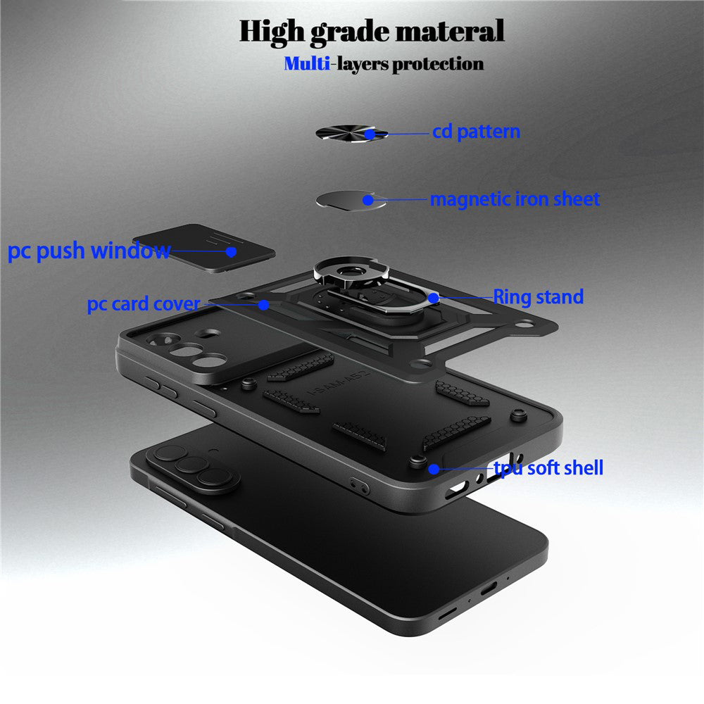 Θήκη για Samsung Galaxy A57 5G, Techsuit, CamShield, Μαύρη