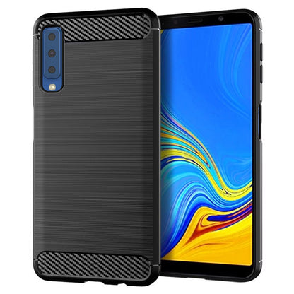 Θήκη για Samsung Galaxy A7 (2018) A750, Techsuit, Carbon, Μαύρο