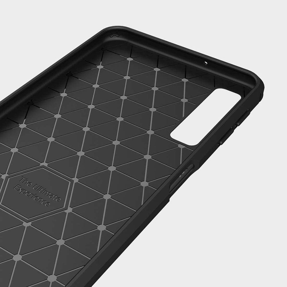 Θήκη για Samsung Galaxy A7 (2018) A750, Techsuit, Carbon, Μαύρο