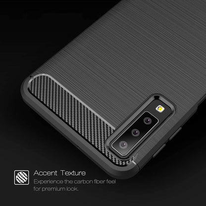 Θήκη για Samsung Galaxy A7 (2018) A750, Techsuit, Carbon, Μαύρο