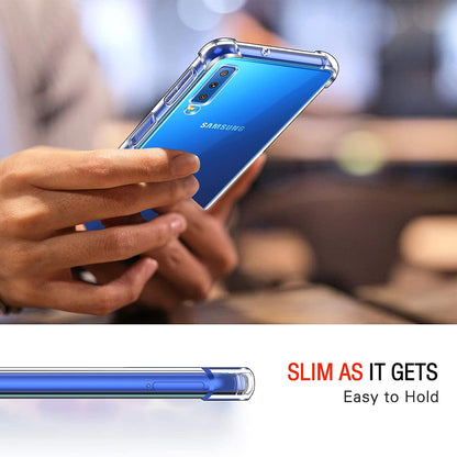 Case for Samsung Galaxy A7 (2018) A750, Techsuit, Shockproof Clear, Transparent