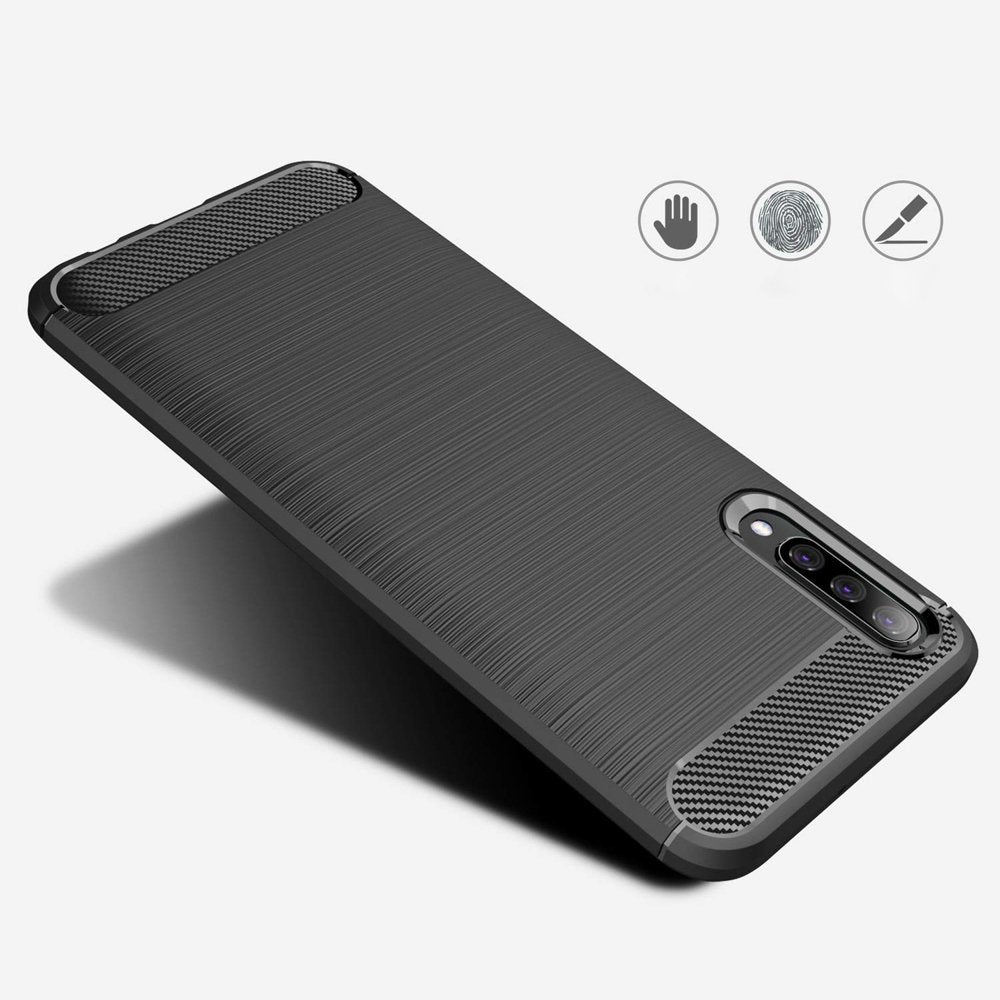 Θήκη για Samsung Galaxy A70s A707 / A70 A705, Techsuit, Carbon, Μαύρη