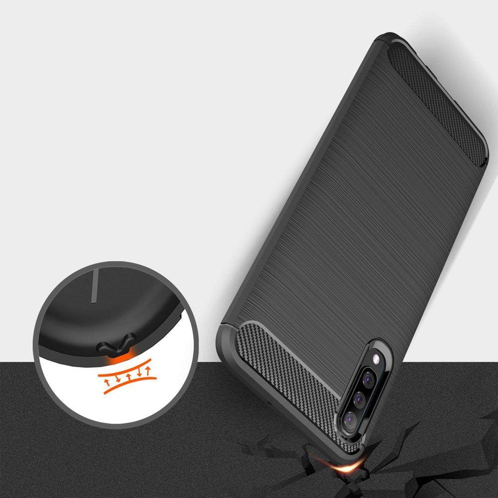 Θήκη για Samsung Galaxy A70s A707 / A70 A705, Techsuit, Carbon, Μαύρη