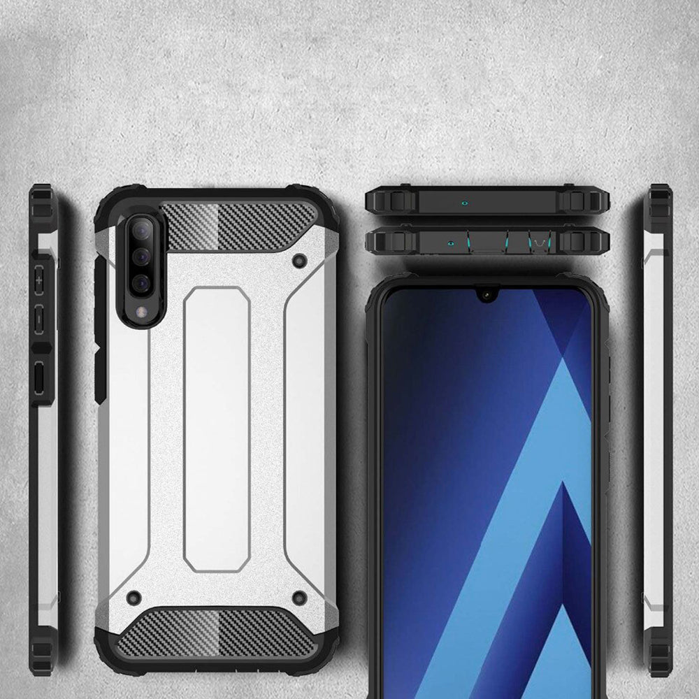 Θήκη για Samsung Galaxy A70s A707 / A70 A705, Techsuit, Hybrid Armor, Μαύρο