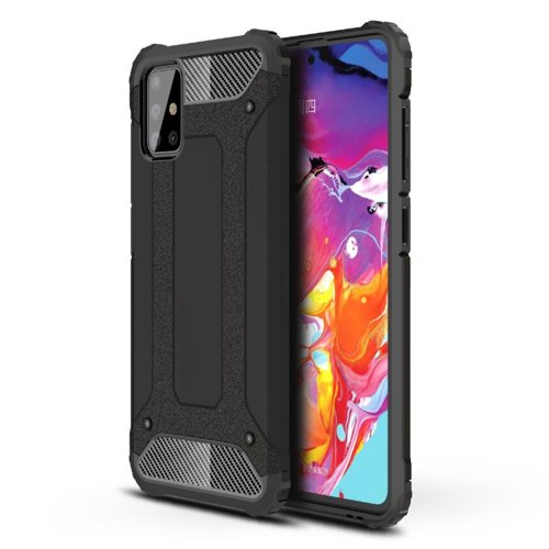 Θήκη για Samsung Galaxy A71 A715, Techsuit, Hybrid Armor, Μαύρη