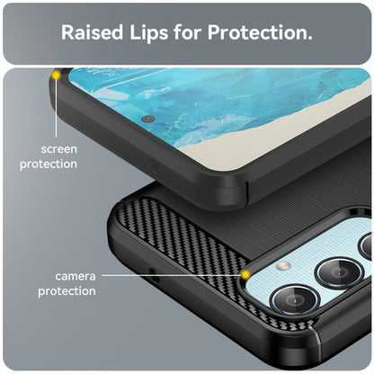 Θήκη για Samsung Galaxy M35, Techsuit, Carbon, Μαύρο