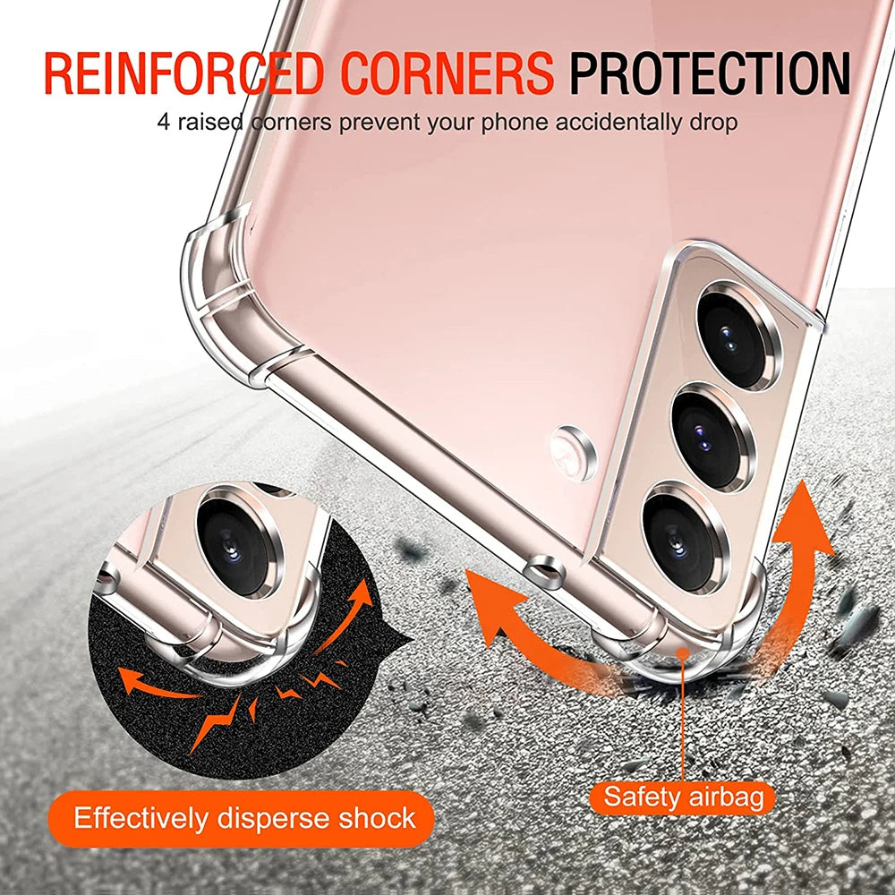 Case for Samsung Galaxy Note 10+ 5G N976 / Note 10+ N975, Techsuit, Shockproof Clear, Transparent