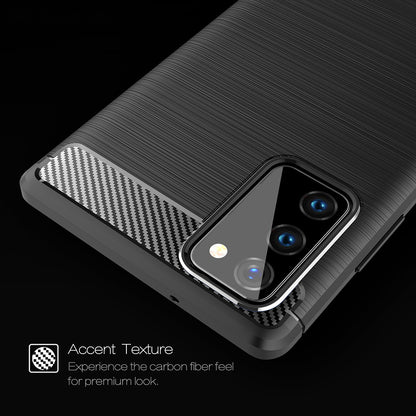 Case for Samsung Galaxy Note 20 5G N981 / Note 20 N980, Techsuit, Carbon, Black