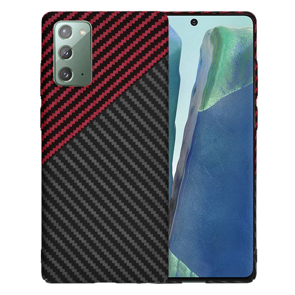 Θήκη για Samsung Galaxy Note 20 5G N981 / Note 20 N980, Techsuit, Carbonite FiberShell, Μαύρο Κόκκινο