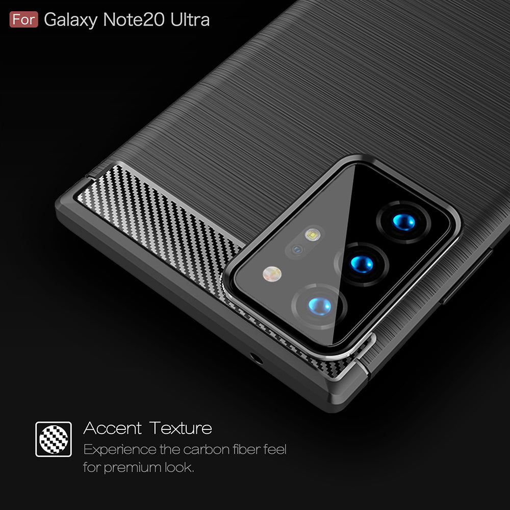 Θήκη για Samsung Galaxy Note 20 Ultra 5G N986 / Note 20 Ultra N985, Techsuit, Carbon, Μαύρο