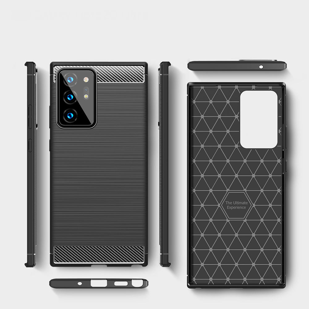 Θήκη για Samsung Galaxy Note 20 Ultra 5G N986 / Note 20 Ultra N985, Techsuit, Carbon, Μαύρο