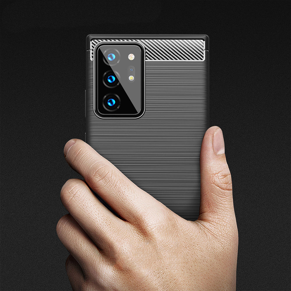Θήκη για Samsung Galaxy Note 20 Ultra 5G N986 / Note 20 Ultra N985, Techsuit, Carbon, Μαύρο