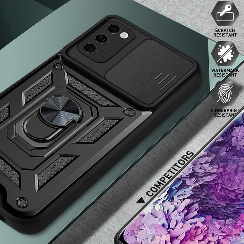 Θήκη για Samsung Galaxy S20 5G G981 / S20 G980, Techsuit, CamShield, Μαύρο