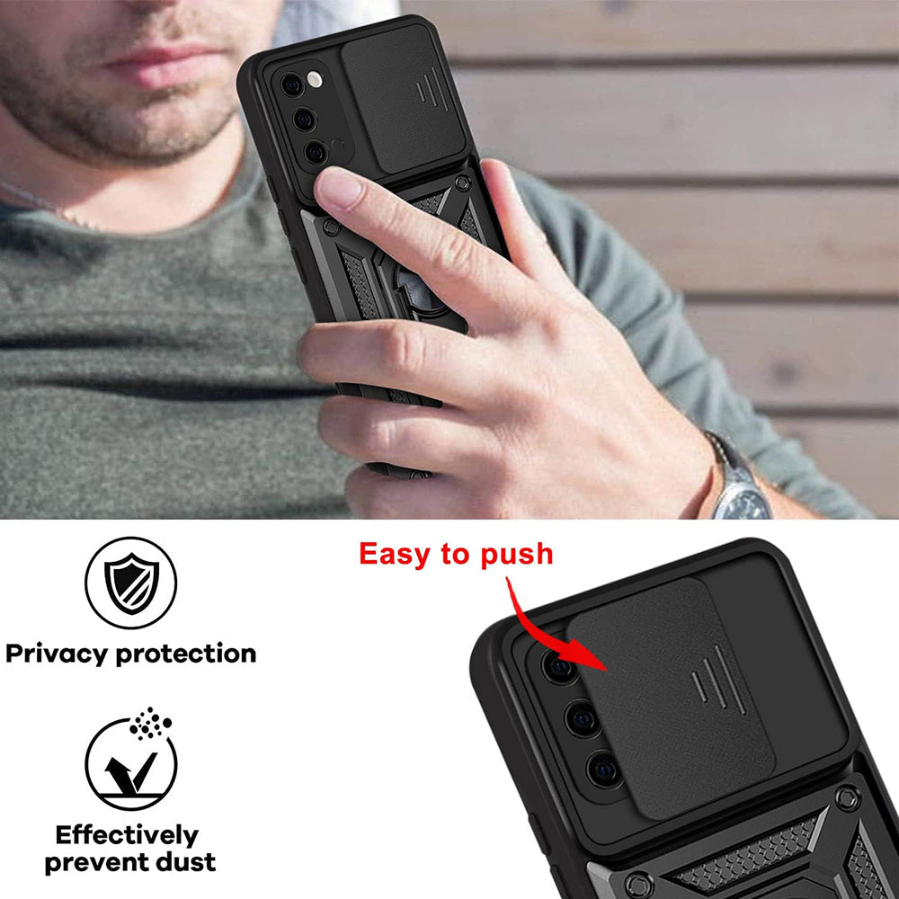 Θήκη για Samsung Galaxy S20 5G G981 / S20 G980, Techsuit, CamShield, Μαύρο