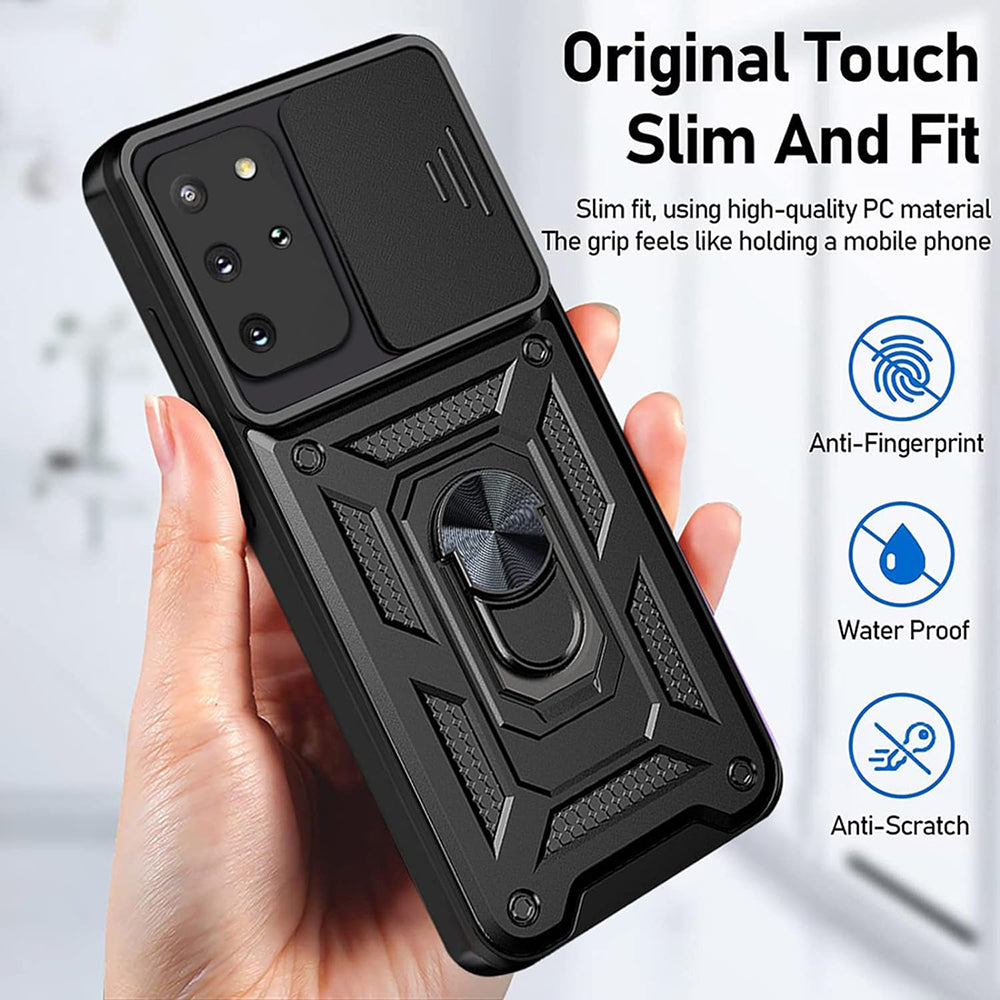Θήκη για Samsung Galaxy S20+ 5G G986 / S20+ G985, Techsuit, CamShield, Μαύρη