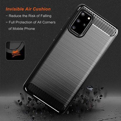 Θήκη για Samsung Galaxy S20+ 5G G986 / S20+ G985, Techsuit, Carbon, Μαύρη