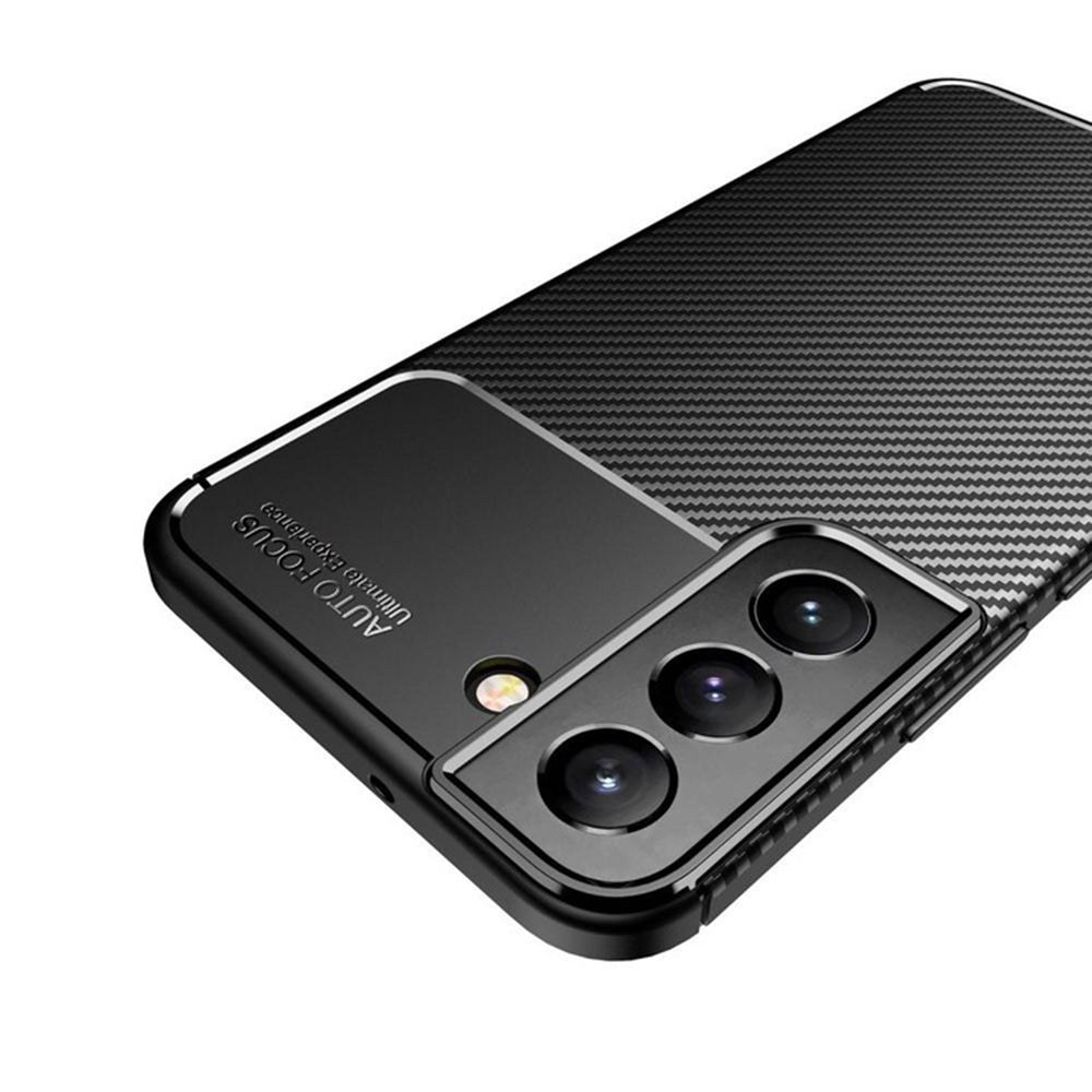 Θήκη για Samsung Galaxy S21 FE 5G G990, Techsuit, CarbonFiber, Μαύρη