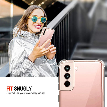 Case for Samsung Galaxy S21 FE 5G G990, Techsuit, Shockproof Clear, Transparent
