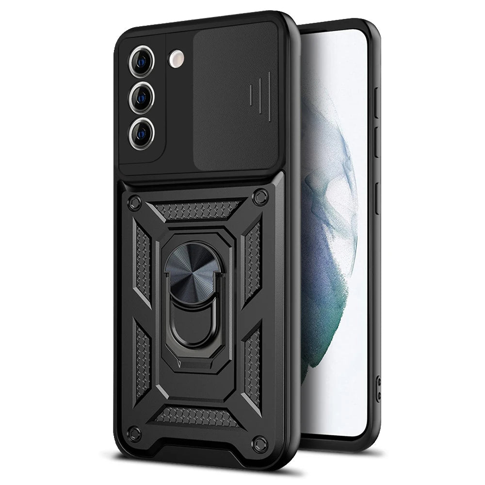 Θήκη για Samsung Galaxy S21+ 5G G996, Techsuit, CamShield, Μαύρο