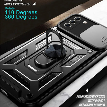 Θήκη για Samsung Galaxy S21+ 5G G996, Techsuit, CamShield, Μαύρο