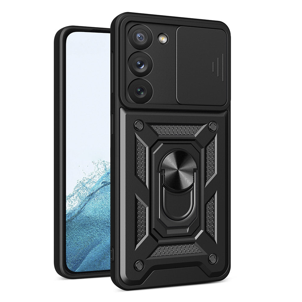 Θήκη για Samsung Galaxy S22 5G S901, Techsuit, CamShield, Μαύρο