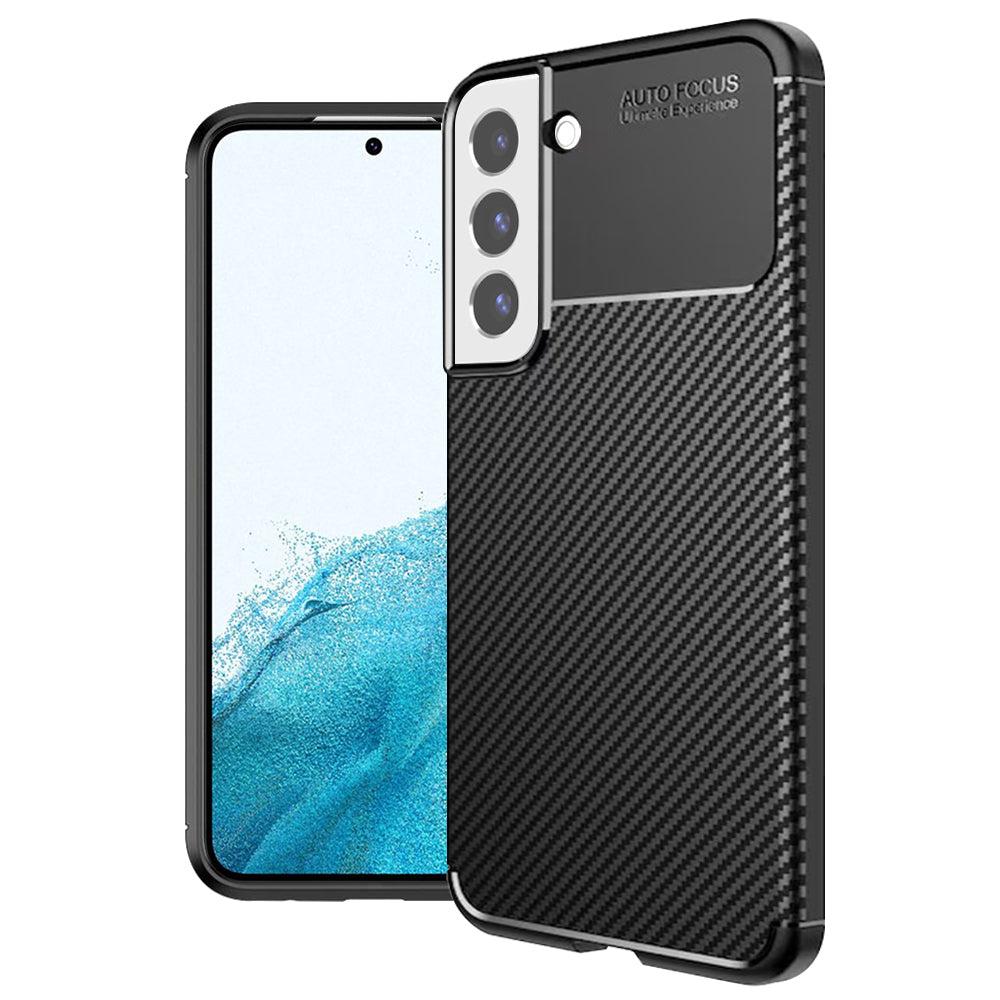 Θήκη για Samsung Galaxy S22 5G S901, Techsuit, CarbonFiber, Μαύρη