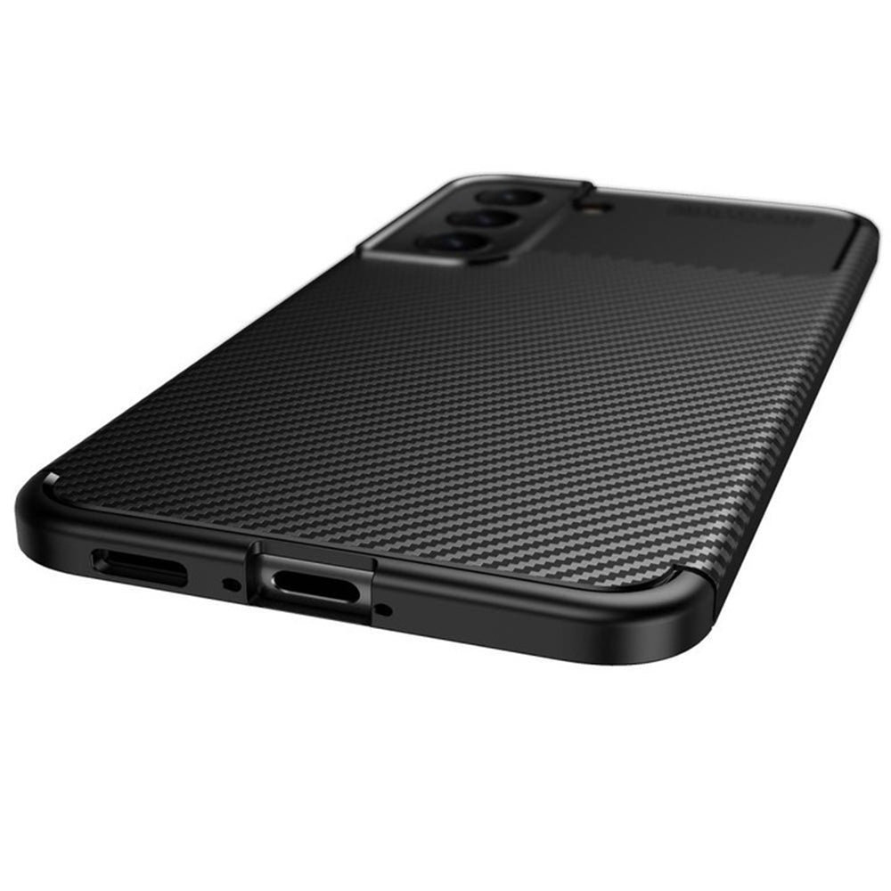 Θήκη για Samsung Galaxy S22 5G S901, Techsuit, CarbonFiber, Μαύρη