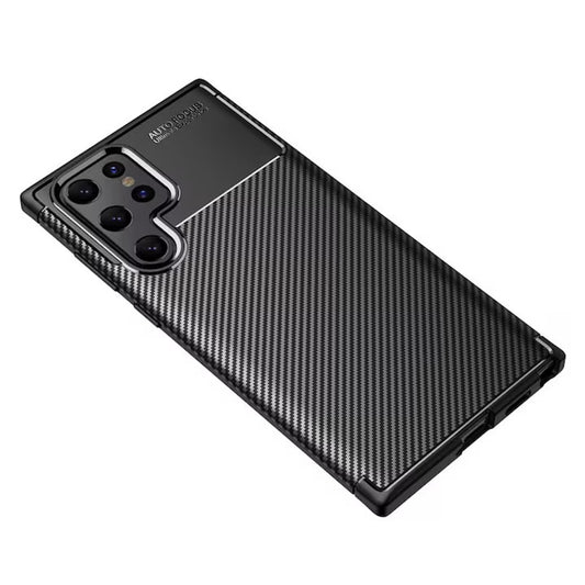 Case for Samsung Galaxy S22 Ultra 5G S908, Techsuit, CarbonFiber, Black
