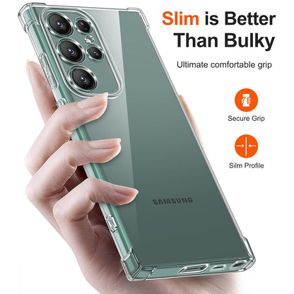 Θήκη για Samsung Galaxy S22 Ultra 5G S908, Techsuit, Ανθεκτική σε Κρούσεις Διαφανής, Διάφανη
