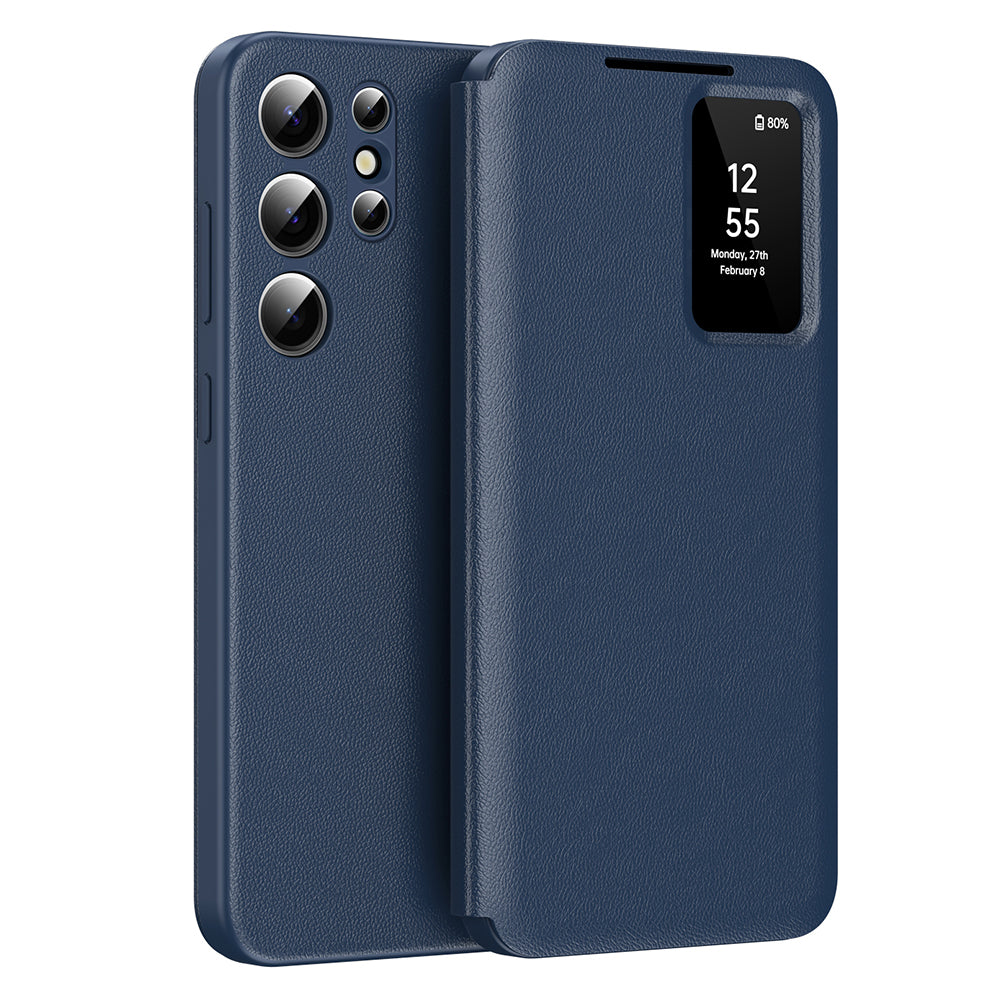 Θήκη για Samsung Galaxy S22 Ultra 5G S908, Techsuit, SmartView, Μπλε