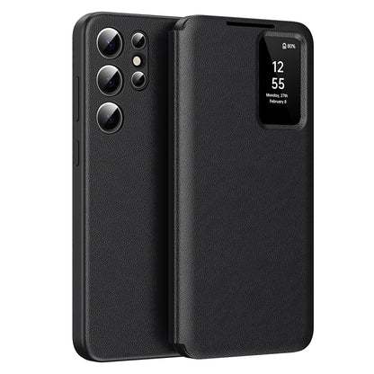Θήκη για Samsung Galaxy S22 Ultra 5G S908, Techsuit, SmartView, Μαύρο
