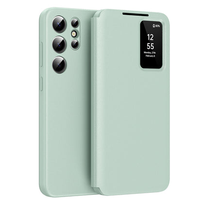 Θήκη για Samsung Galaxy S22 Ultra 5G S908, Techsuit, SmartView, Πράσινο