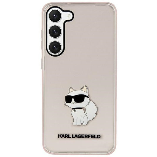 Θήκη για Samsung Galaxy S23+ S916, Karl Lagerfeld, Ikonik Choupette, Ροζ