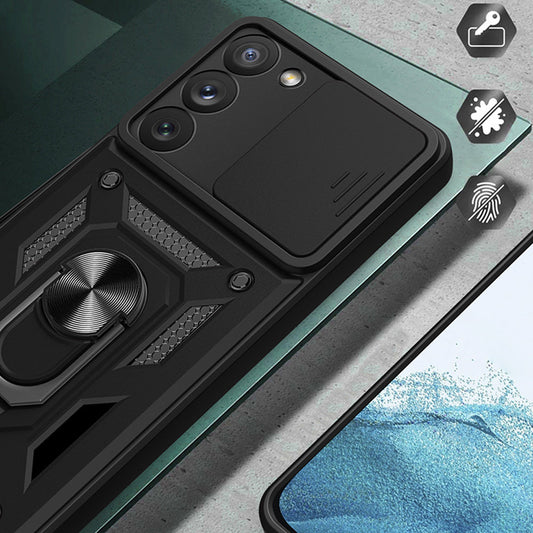 Θήκη για Samsung Galaxy S23+ S916, Techsuit, CamShield, Μαύρο