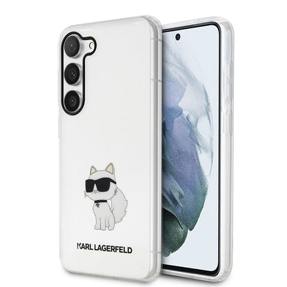 Θήκη για Samsung Galaxy S23 S911, Karl Lagerfeld, Ikonik Choupette, Διάφανη