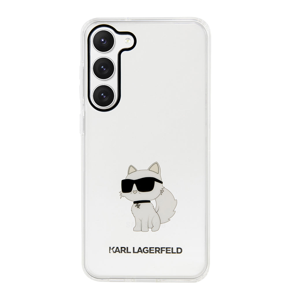 Θήκη για Samsung Galaxy S23 S911, Karl Lagerfeld, Ikonik Choupette, Διάφανη