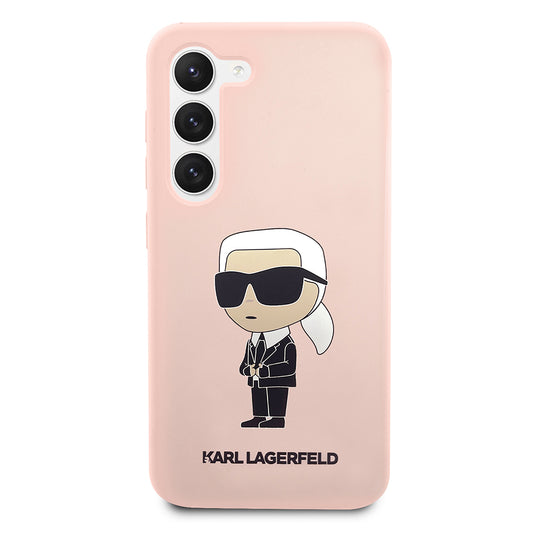 Θήκη για Samsung Galaxy S23 S911, Karl Lagerfeld, Silicone Ikonik Karl, Ροζ