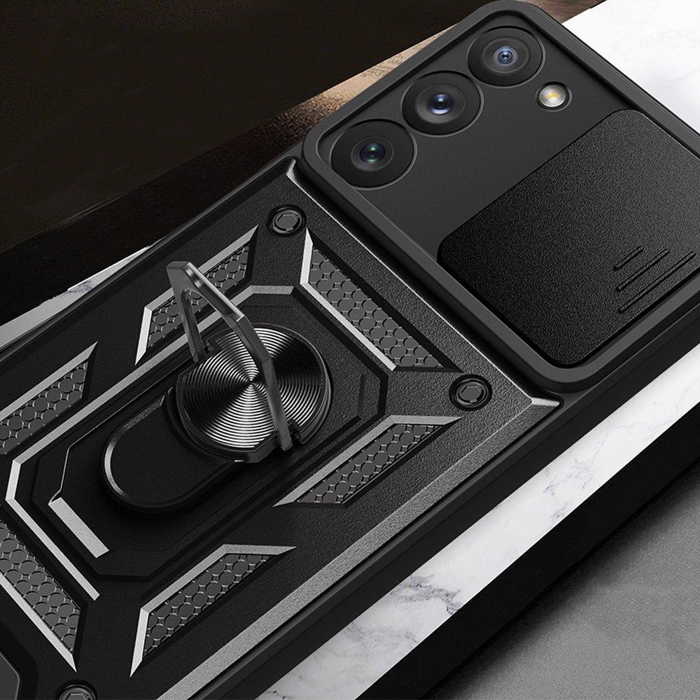 Θήκη για Samsung Galaxy S23 S911, Techsuit, CamShield, Μαύρο
