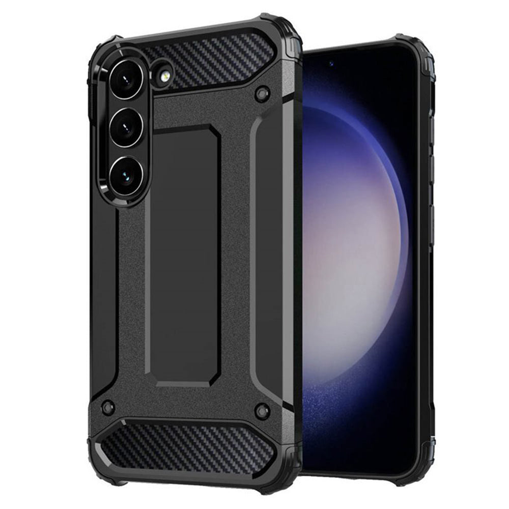 Case for Samsung Galaxy S23 S911, Techsuit, Hybrid Armor, Black