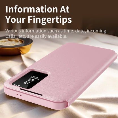 Θήκη για Samsung Galaxy S23 S911, Techsuit, SmartView, Ροζ