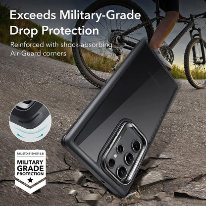 Θήκη για Samsung Galaxy S23 Ultra S918, ESR, Shock Armor Kickstand, Διάφανη Μαύρη