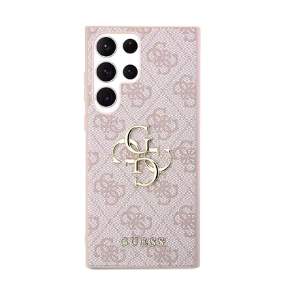 Θήκη για Samsung Galaxy S23 Ultra S918, Guess, 4G Big Logo, Ροζ