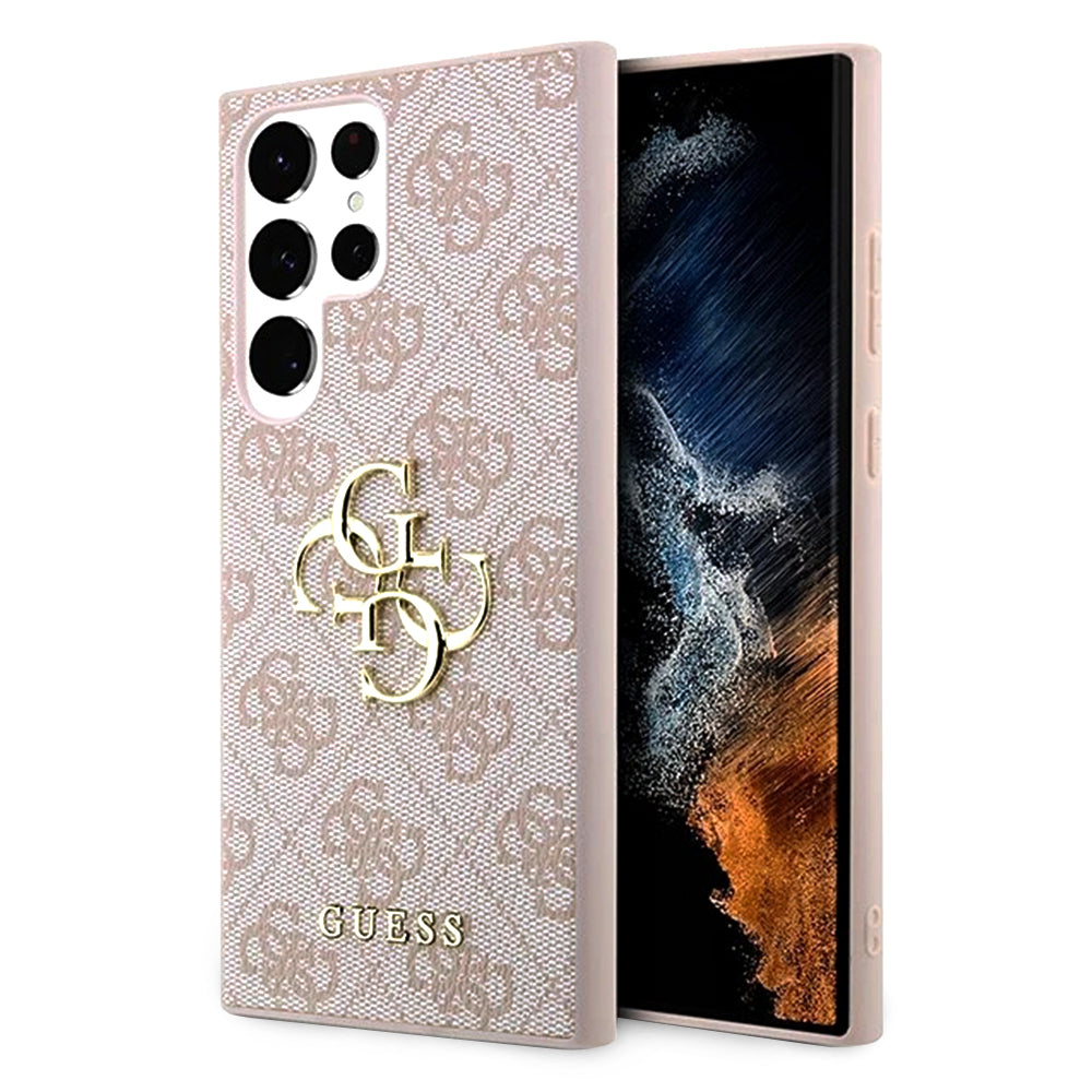 Θήκη για Samsung Galaxy S23 Ultra S918, Guess, 4G Big Logo, Ροζ