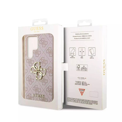 Θήκη για Samsung Galaxy S23 Ultra S918, Guess, 4G Big Logo, Ροζ