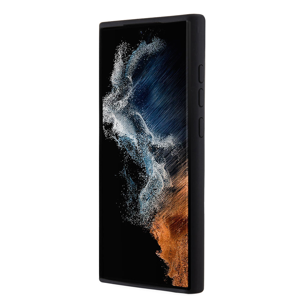 Θήκη για Samsung Galaxy S23 Ultra S918, Karl Lagerfeld, Silicone Ikonik Karl Metal, Μαύρη