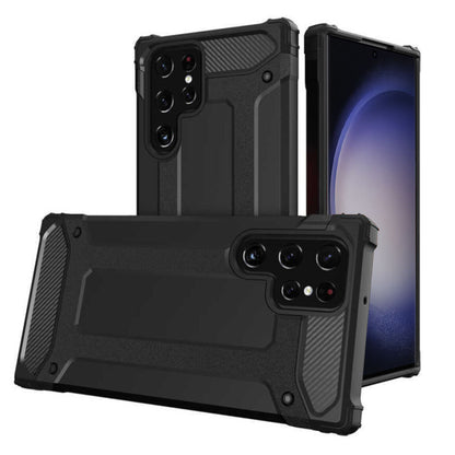 Θήκη για Samsung Galaxy S23 Ultra S918, Techsuit, Hybrid Armor, Μαύρη