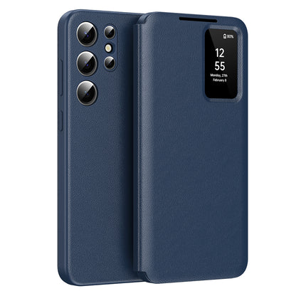 Θήκη για Samsung Galaxy S23 Ultra S918, Techsuit, SmartView, Μπλε