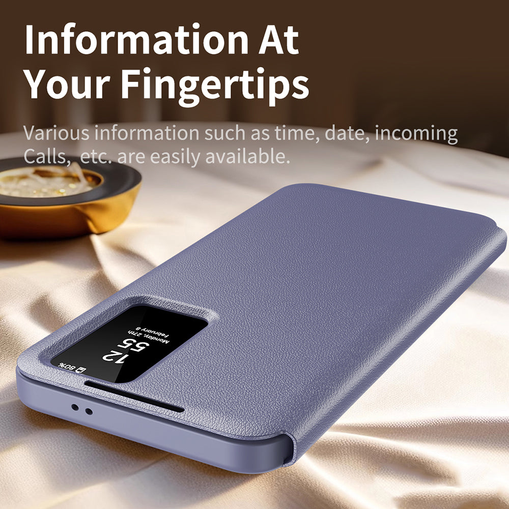Θήκη για Samsung Galaxy S23 Ultra S918, Techsuit, SmartView, Μωβ
